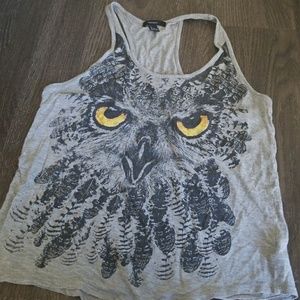 Forever21 owl tank top + onesie
